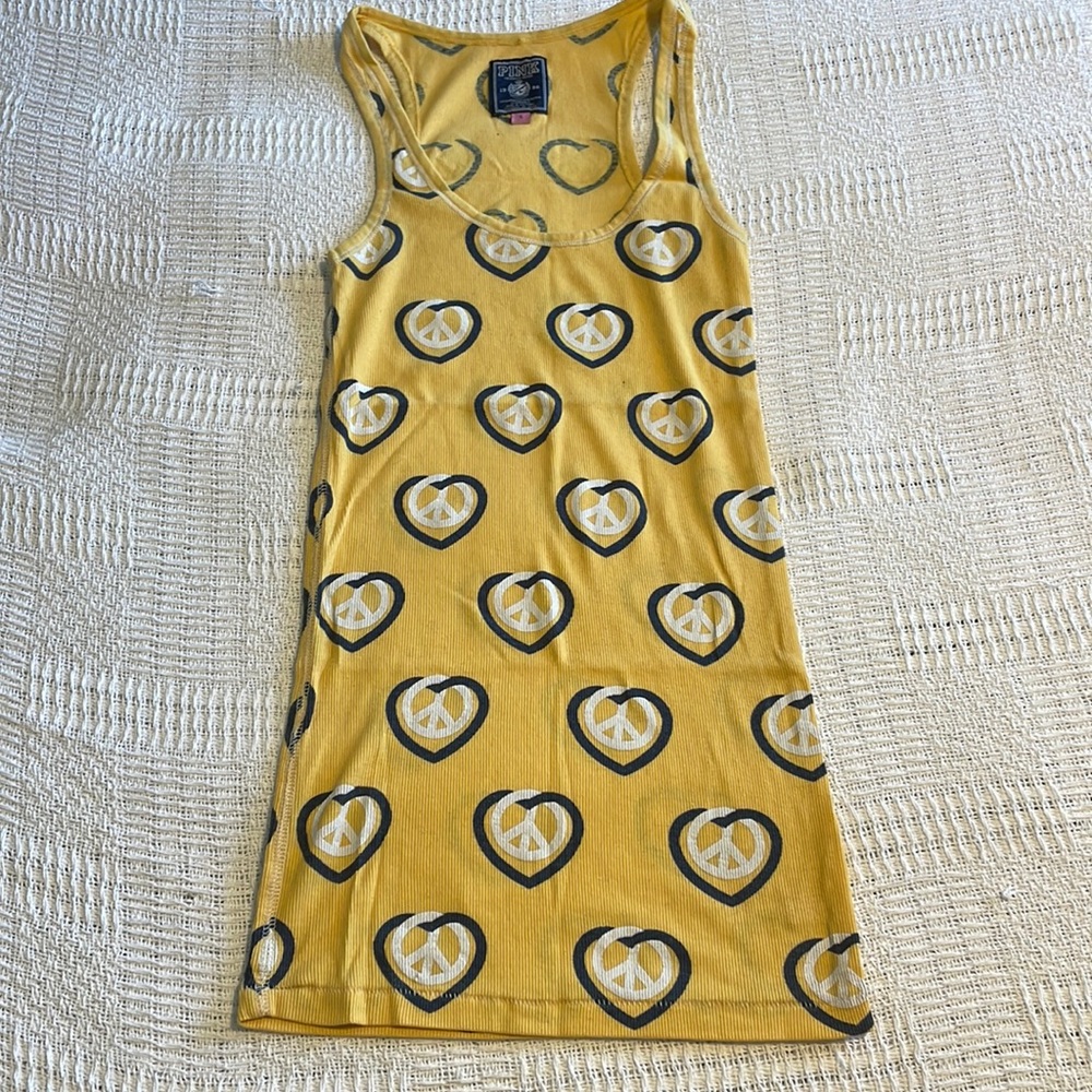 Peace Sign Stretchy Racerback Tank